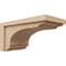 Ekena Millwork 8"W x 16"D x 8"H Wide Warren Rough Cedar Woodgrain TimberThane Corbel, Primed Tan CORUR08X16X08WARRCPR - alternate 1